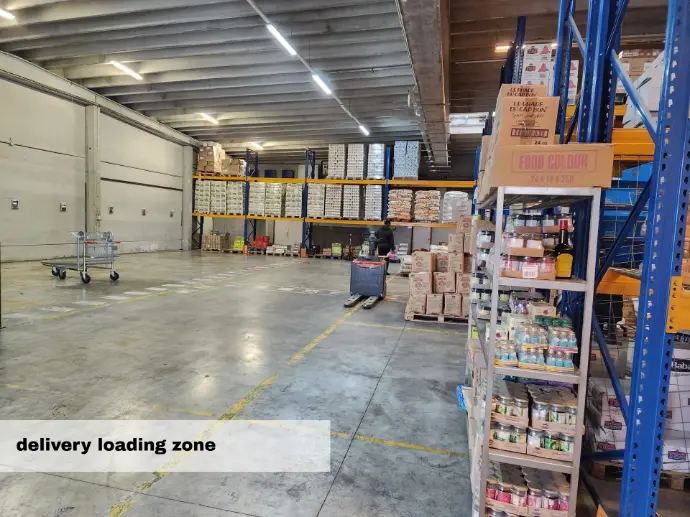 Delivery loading zone