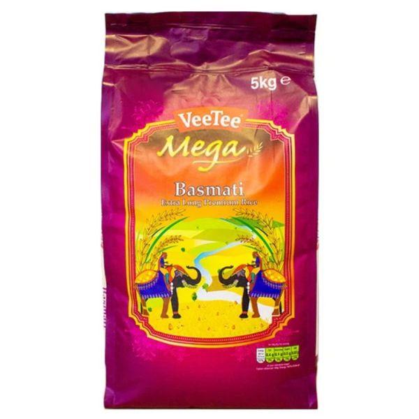 Veetee Mega Extra Long Basmati Rice 5kg 