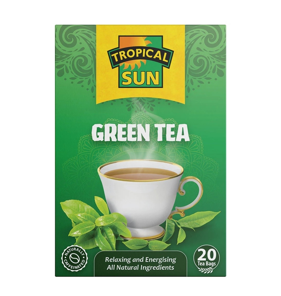 Tropical Sun Green Tea 6x20gm.