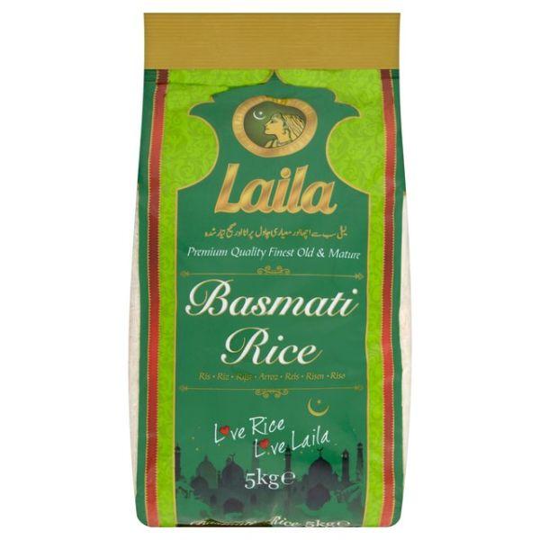 Laila Basmati Rice Green 5kg  