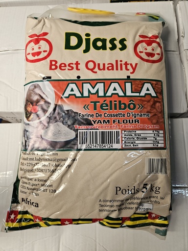 Djass Amala Yam Flour 5kg Bag Per Pc