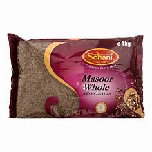 Schani Brown Lentils (Masoor Whole) 10x1kg.