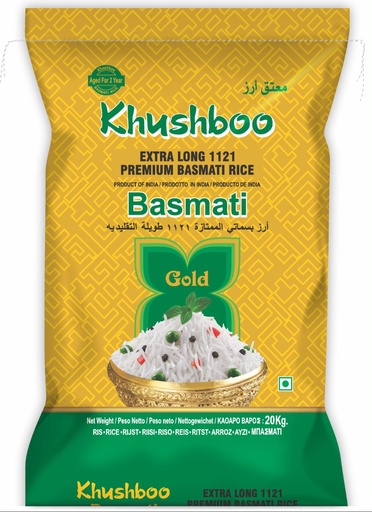 Khushbo Gold Basmati Rice 5kg.