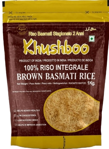 Khushbo Basmati Brown Rice 10x1kg