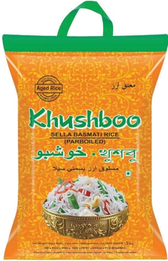 Khushboo Sella Parboiled Rice 5kg.